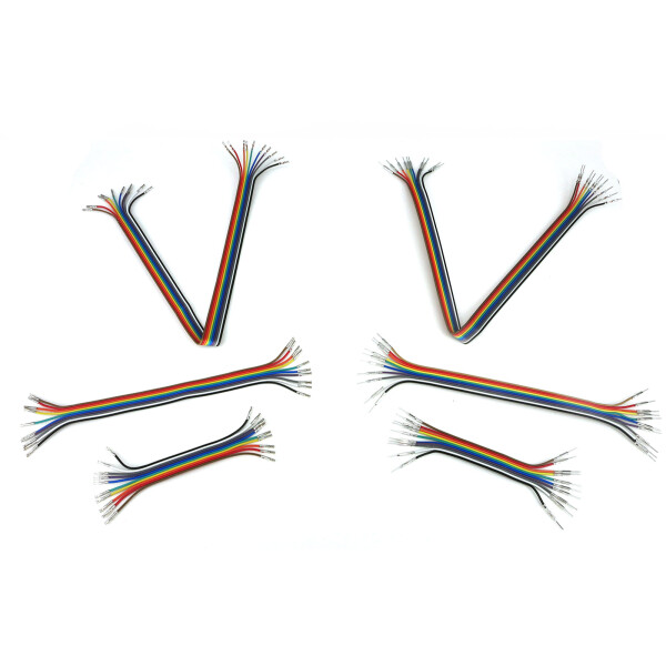 V- TEC Jumper Wires Pre-crimped Terminals Rainbow...