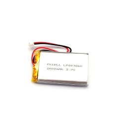 LiPo Akku Lithium-Ion Polymer Batterie 3,7V 2000mAh with JST-PHR-2 Connector LP803860