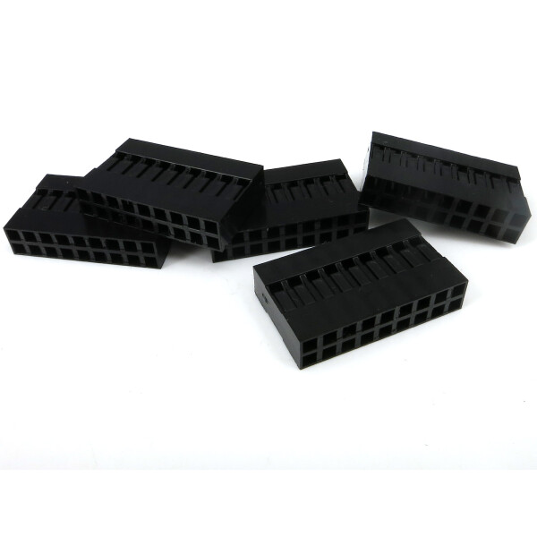 2,54mm Crimp Connector Housing 2x9-Pin 5-Pack