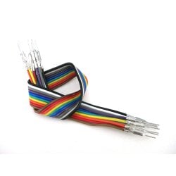 V- TEC  Jumper Wires Pre-crimped Terminals Rainbow Assortment Male-Male 20cm