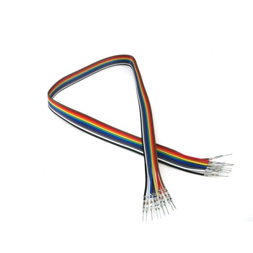 V- TEC  Jumper Wires Pre-crimped Terminals Rainbow Assortment Male-Male 40cm