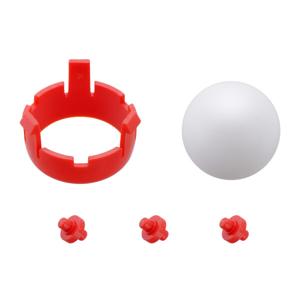Romi Chassis Ball Caster Kit - Red