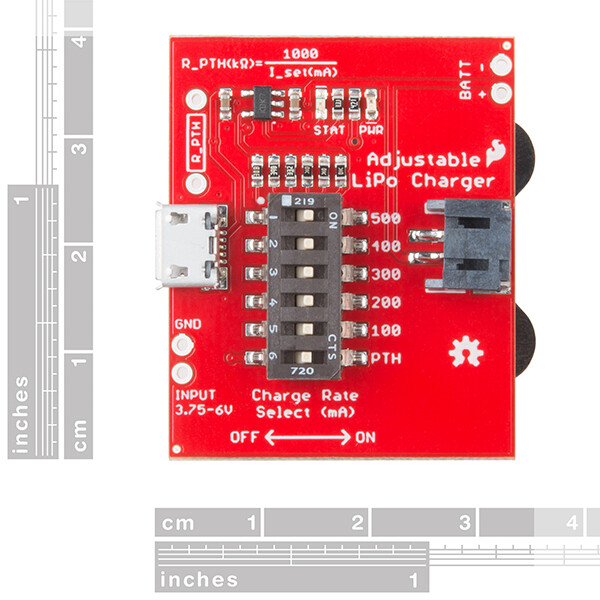 SparkFun Adjustable LiPo Charger 3.75V to 6V