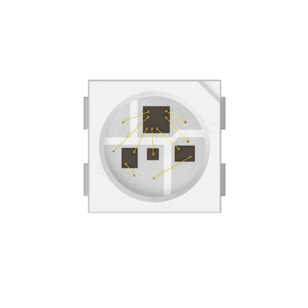 10x Micro 2427 RGB LEDs with Integerated Driver Chip SK6805