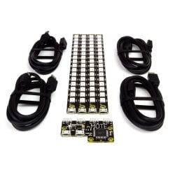 Pimorini Mote Complete Kit 16 pixels APA102 RGB LED (Host + 4 Sticks + Cables)
