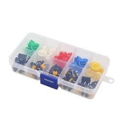 25pcs 12x12x7,3mm 5 Colors Tactile Button Assortment kit...