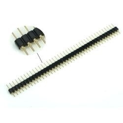 Single Double Row Pin Male Header Stiftleiste Strip 1x40 Pin Rund 5 St&uuml;cke