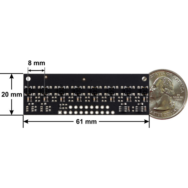 Pololu QTRX-MD-08RC Reflectance Sensor Array: 8-Channel,...