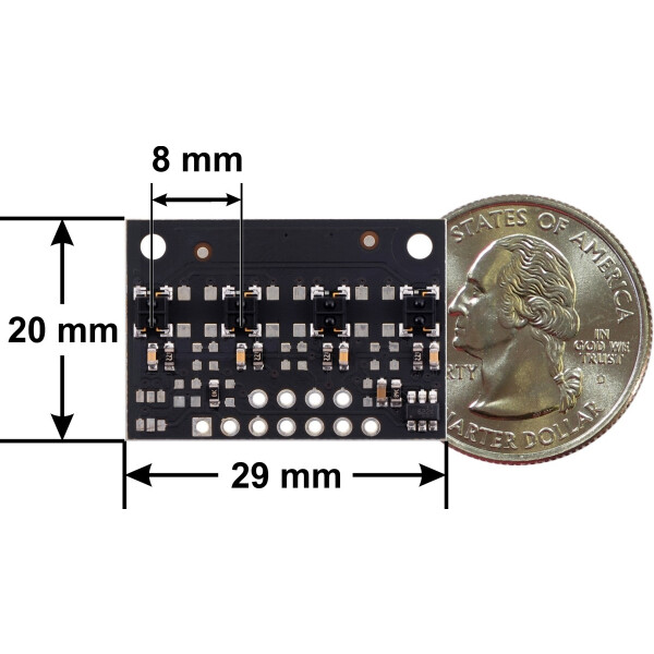 Pololu QTRX-MD-04RC Reflectance Sensor Array: 4-Channel,...