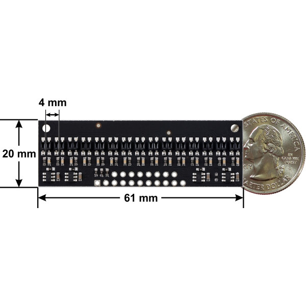 Pololu QTR-HD-15RC Reflectance Sensor Array: 15-Channel,...