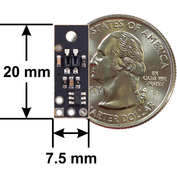 Pololu QTR-MD-01RC Reflectance Sensor: 1-Channel, 7.5mm...