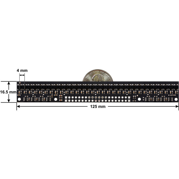 Pololu QTRX-HD-31RC Reflectance Sensor Array: 31-Channel,...