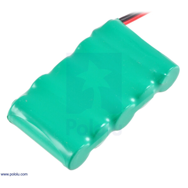 Pololu Rechargeable NiMH Battery Pack: 6.0 V, 350 mAh,...