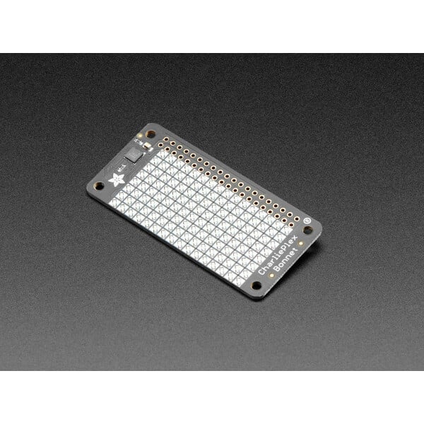 Adafruit CharliePlex LED Matrix Bonnet - 8x16 Blue LEDs