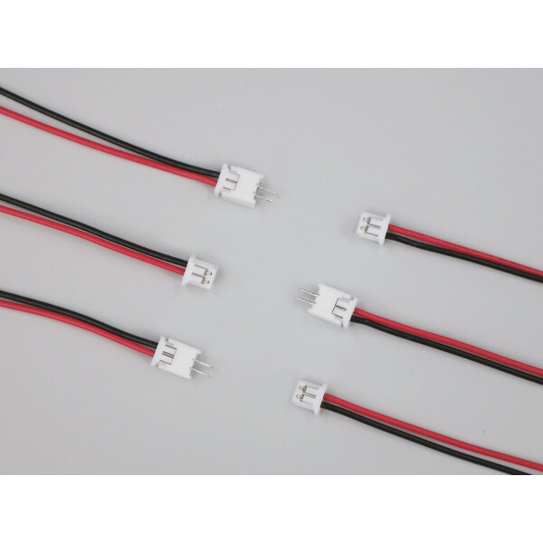 JST 1,25 mm 2 Pin Steckverbinder mit 10cm Kabeldraht(20...