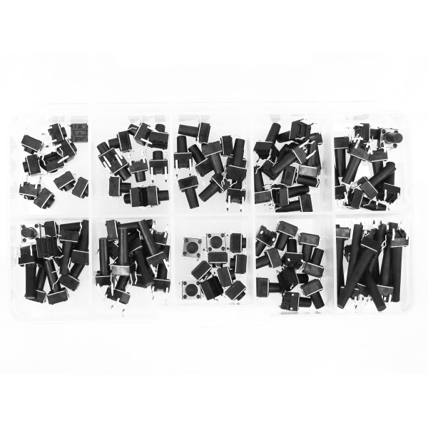 100pcs Tactile Button Assortment kit for Arduino