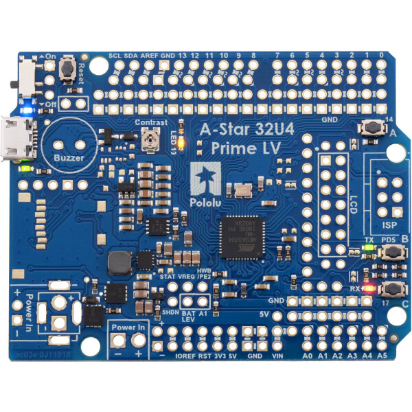 Pololu A-Star 32U4 Prime LV (SMT Components Only)