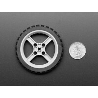 Adafruit Black Multi-Hub Wheel for TT Lego or N20 Motor - 65mm Diameter 4205