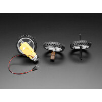 Adafruit Black Multi-Hub Wheel for TT Lego or N20 Motor - 65mm Diameter 4205