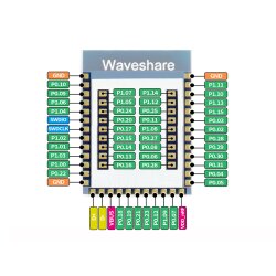 Waveshare nRF52840 Bluetooth 5.0 Module, 2.4GHz 2-3.6V (3V Recommended)