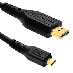 Micro HDMI Typ D Kabel auf HDMI Typ A  4K 1.5m Schwarz...