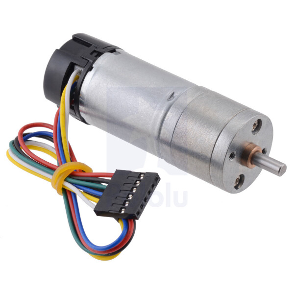 Pololu 75:1 Metal Gearmotor 25Dx69L mm MP 12V with 48 CPR...