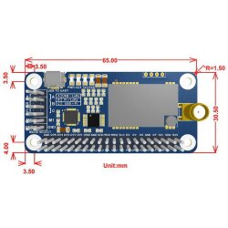 WaveShare SX1262 LoRa HAT for Raspberry Pi 868MHz Frequency Band