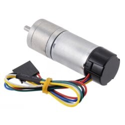 Pololu 9.7:1 Metal Gearmotor 25Dx63L mm LP 6V with 48 CPR...