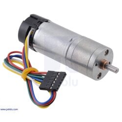 Pololu 75:1 Metal Gearmotor 25Dx69L mm LP 6V with 48 CPR...