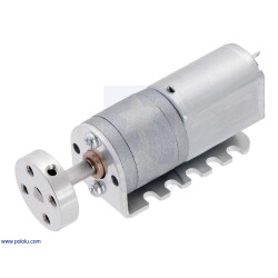 Pololu 63:1 Metal Gearmotor 20Dx43L mm 6V with Extended Motor Shaft