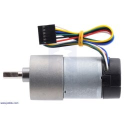 Pololu 150:1 Metal Gearmotor 37Dx73L mm with 64 CPR Encoder (Helical Pinion)