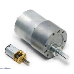Pololu 50:1 Metal Gearmotor 37Dx70L mm 12V with 64CPR Encoder(Helical Pinion)