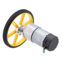 Pololu 19:1 Metal Gearmotor 37Dx68L mm 12V with 64CPR Encoder(Helical Pinion)