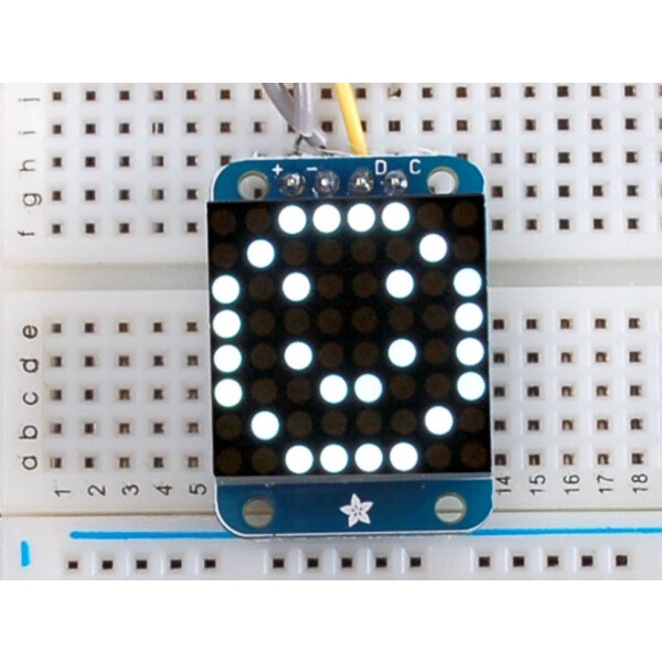 Adafruit Mini 8x8 LED Matrix w/I2C Backpack - Ultra...