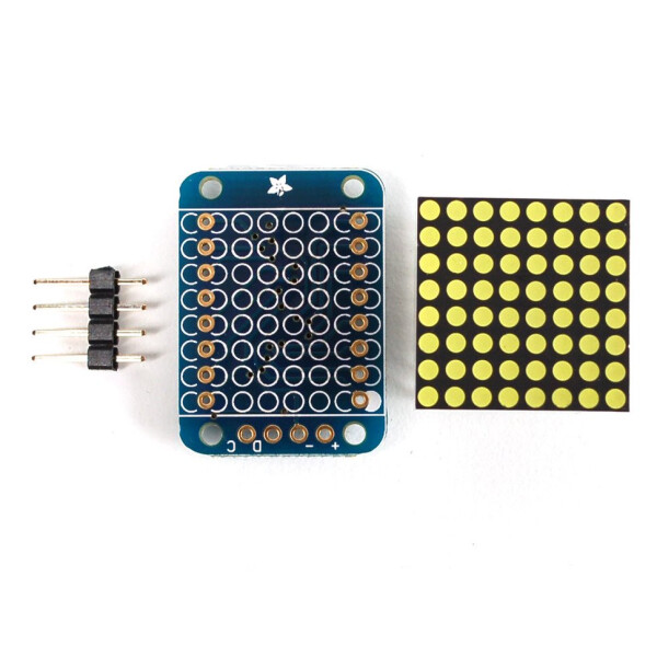 Adafruit Mini 8x8 LED Matrix w/I2C Backpack - Ultra...