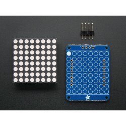 Adafruit Small 1.2inch 8x8 LED Matrix with I2C Backpack...