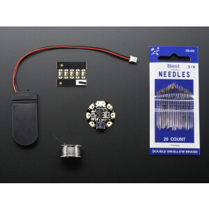 Adafruit Gemma Sequin Starter Pack with LEDs Battery...