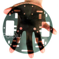 Pololu Robot Chassis RRC01A Transparent Gray
