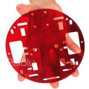 Pololu Robot Chassis RRC01A Transparent Red 251