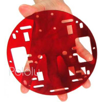 Pololu Robot Chassis RRC01A Transparent Red 251