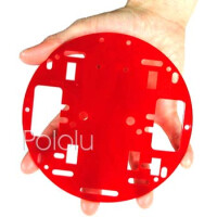 Pololu Robot Chassis RRC01A Solid Red