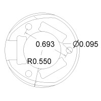 Pololu Ball Caster con Sfera di Plastica da 1" (vecchia versione)