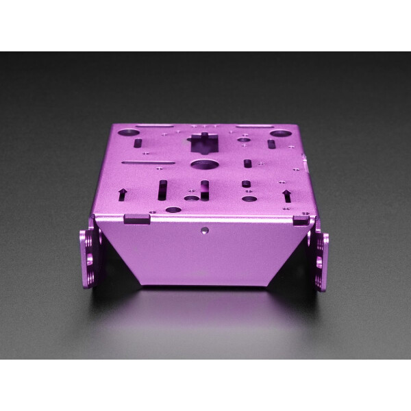 Adafruit Purple Aluminum Chassis for TT Motors - 2WD