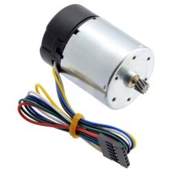 Pololu 24V Motor w/ 64 CPR Encoder for 37D Gearmotors No Gearbox Helical Pinion
