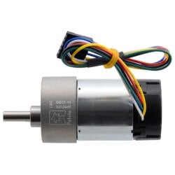 Pololu 10:1 Metal Gearmotor 37Dx65L mm 24V with 64 CPR...
