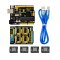 Keyestudio CNC Kit for Arduino Uno R3 (CNC Shield V3 + A4988 / GRBL Compatible)