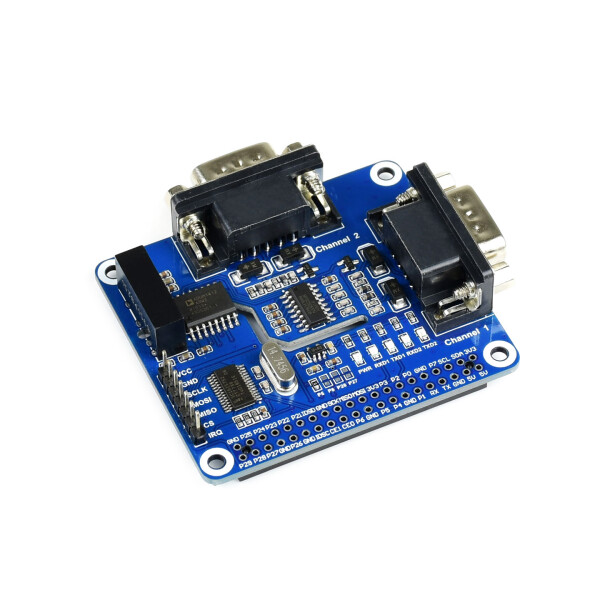 WaveShare 2-Channel Isolated RS232 Expansion HAT for...