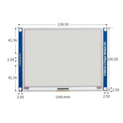 WaveShare 5.65inch ACeP 7-Color E-Paper E-Ink Display Module, 600&times;448 Pixels