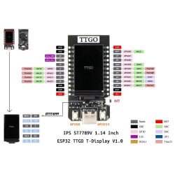 LILYGO&reg; TTGO T-Display ESP32 WiFi and Bluetooth Module Development Board 1.14 Inch LCD Control Board