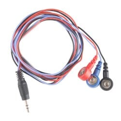 SparkFun Sensor Cable with 3x Connector Electrode Pads
